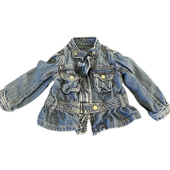 Girls Baby Gap Plaid & Denim Coat Bundle | 12-18M - Picture 6 of 8